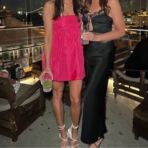 Aritzia Sunday Best Hot Pink mini dress